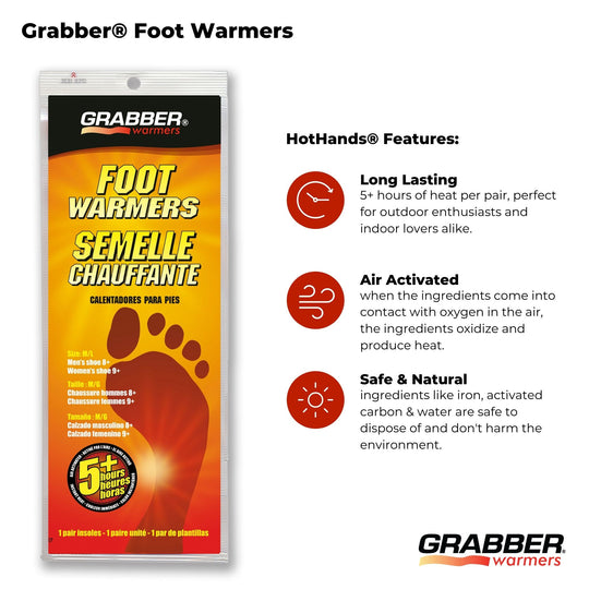 Bulk Grabber® M/L Foot Warmers | 8 Displays, 240 Pair