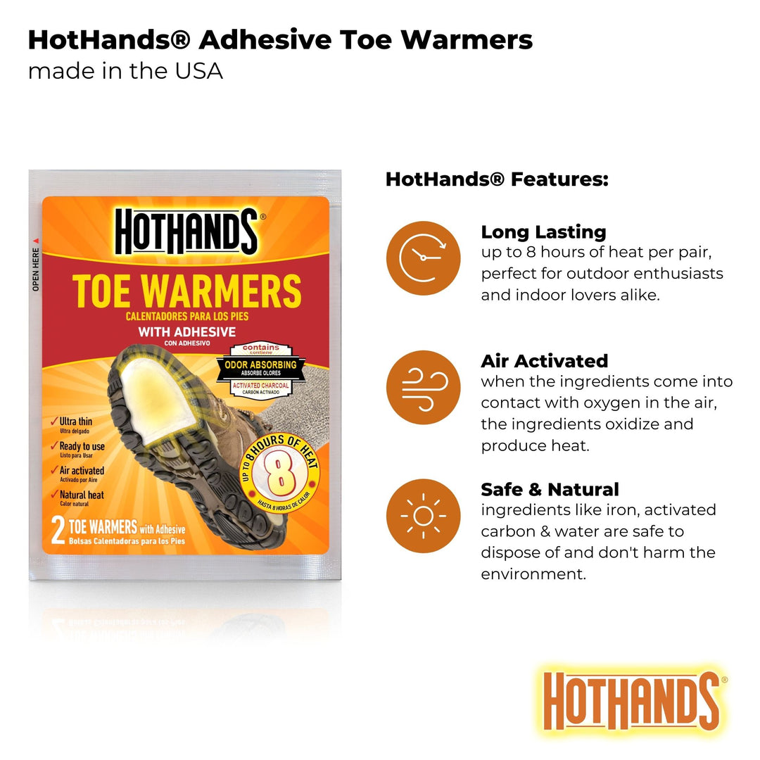 Bulk HotHands® Toe Warmers | 6 Displays, 240 Pair