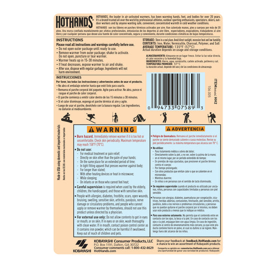 HotHands 10 Hour Hand Warmer | 40 Pairs