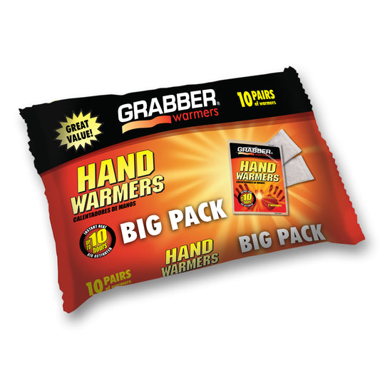 Grabber 7+ Hour Hand Warmer 10 Pair Value Pack