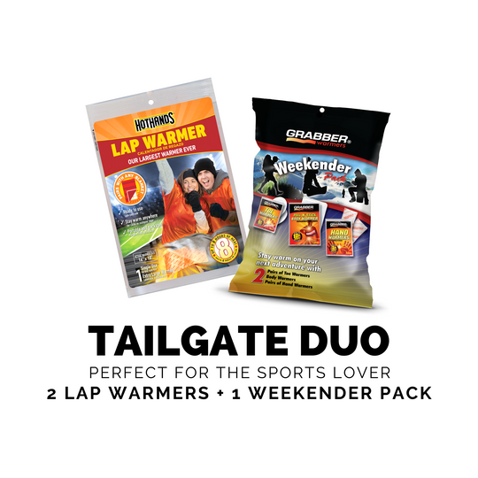 Tailgate Duo | Two HotHands® Lap Warmers + One Grabber® Weekender Pack